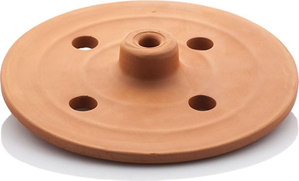 Viapot Tonstein aus Terrakota - Ø21 cm - Beschwerungsdeckel aus Ton für Dolma, Sarma & gefülltes Gemüse – hitzebeständige Kochhilfe