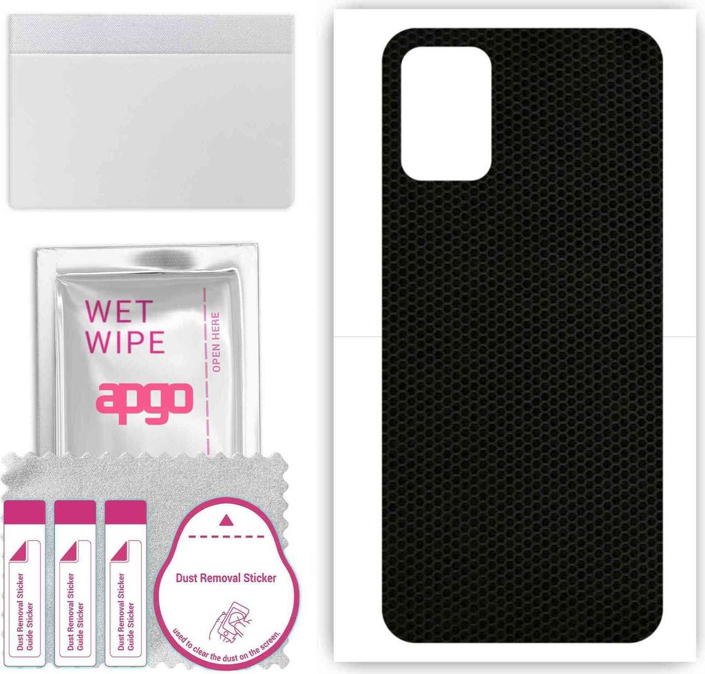 apgo Rückseite Schutzfolie, Skin, kompatibel mit LG K62 Plus, Hinten Displayschutzfolie aus Vinylfolie, kratzfest, einfache Montage - Matrix