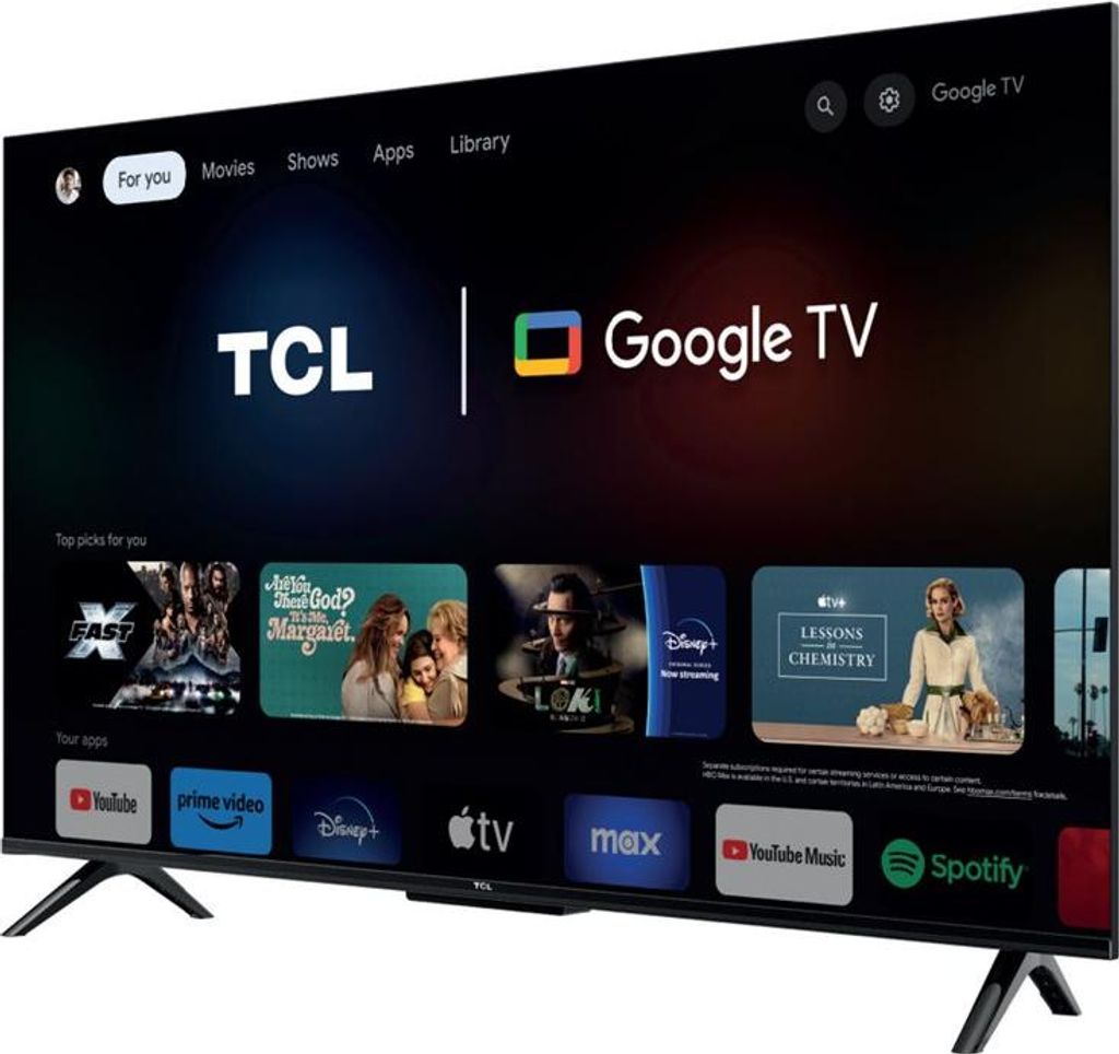 TCL 4K QLED TV | 55T69C | 55 | Smart TV | Google TV | UHD | Obrázek produktu 