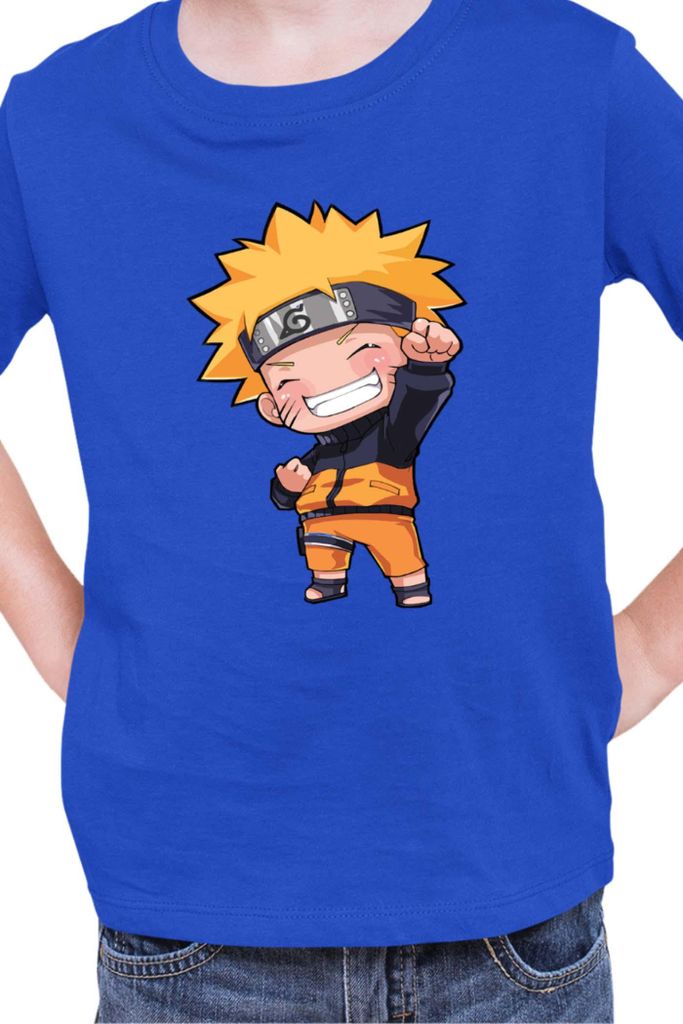 Kinder T-Shirt Naruto Naruto Chibi, 5-6 Jahr - 116 / Blau