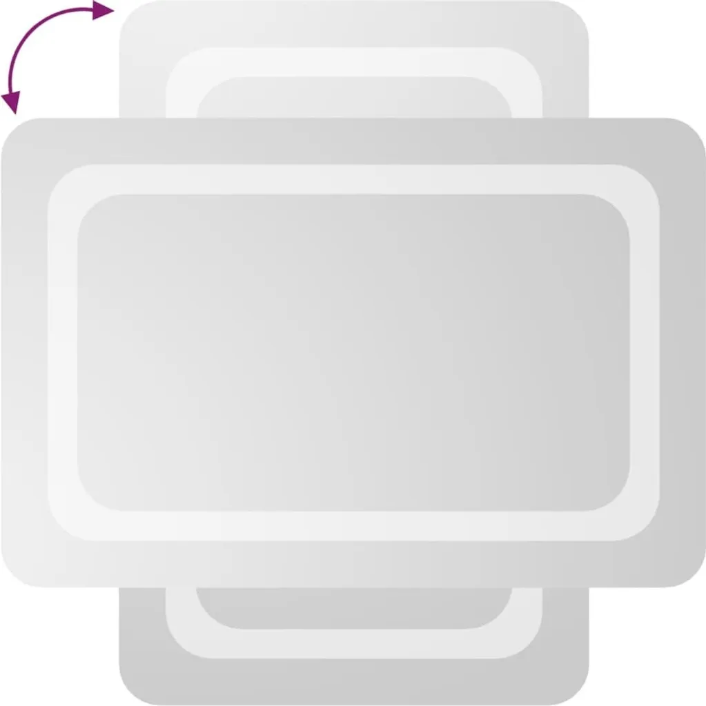 Specchio LED da Parete 40x60 cm - Ideale per Hotel e Case Vacanza - 5