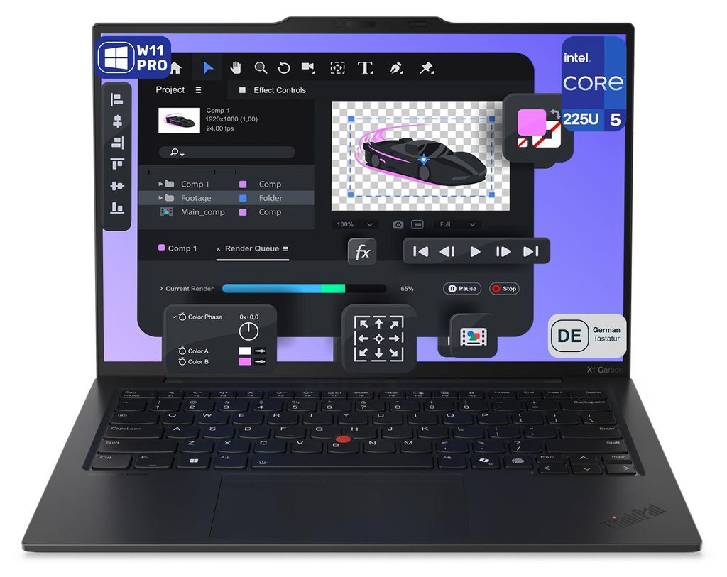 Lenovo ThinkPad X1 Carbon Gen 13 Aura Edition, Core Ultra 5 Produktbild 