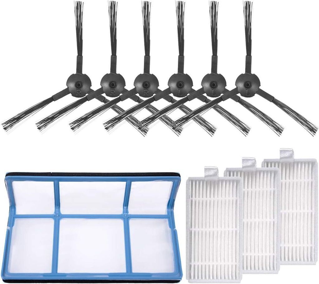 KEEPOW 10 Zubehör für ZACO V5sPro und V5x Saugroboter, Ersatzteile auch Kompatibel mit ILIFE V5s Pro, V5s, V5, V3s, V3 Staubsauger Roboter