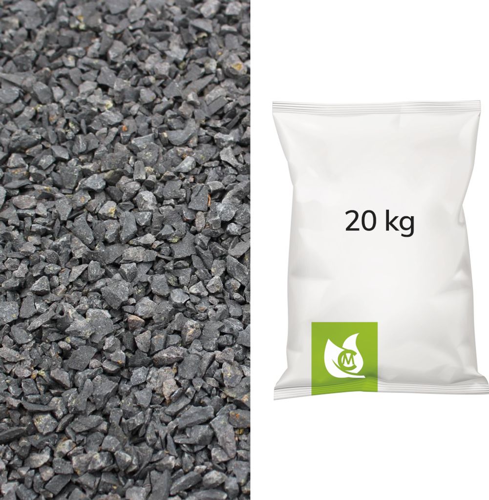 Basalt Splitt, 2/5mm, 20kg Paket Produktbild 