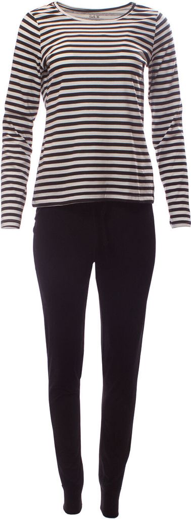 Damen Pyjama Schlafanzug 2-teilig mit Hose & Oberteil Produktbild 