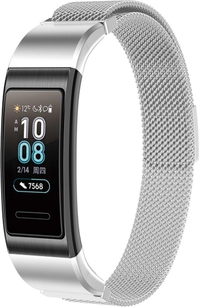 Strap-it Huawei Band 3 / 4 Pro Milanese Metall Armband (Silber)