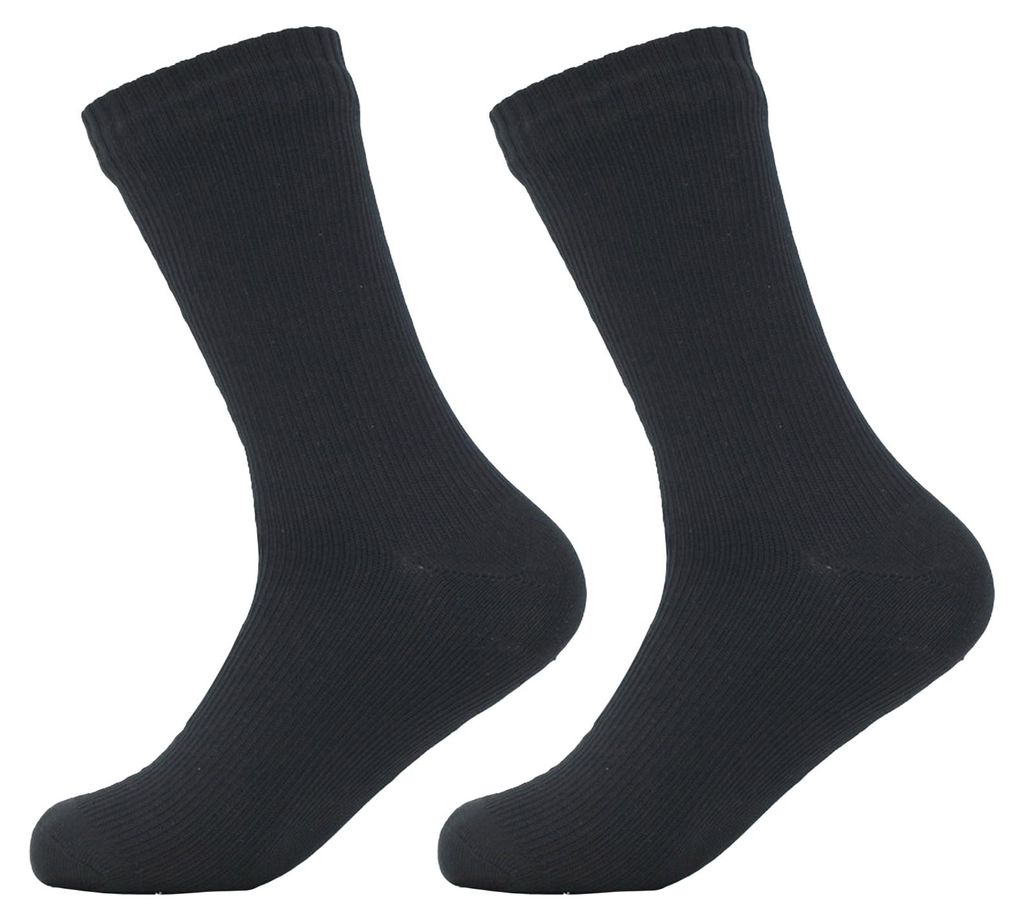 1 Paar wasserdichte Socken, elastisch, atmungsaktiv, mittelhoch geschnitten, weich, winddicht, geeignet für Winterwanderungen, Waten, Reiten und S...