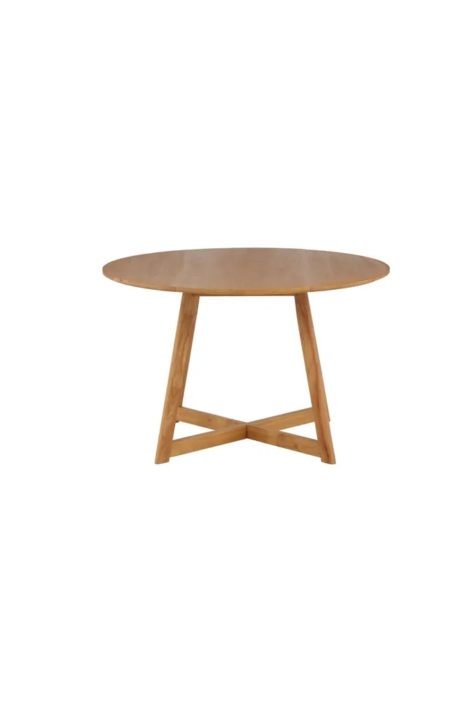 Table Ronde Gain de Place Extensible 120cm Chêne Yadikon Salle à Manger