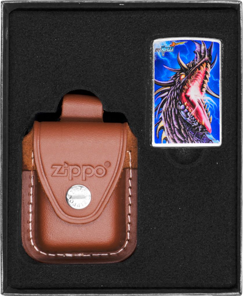 Feuerzeug-Set ZIPPO MAZZI DRAGON Geschenk No4