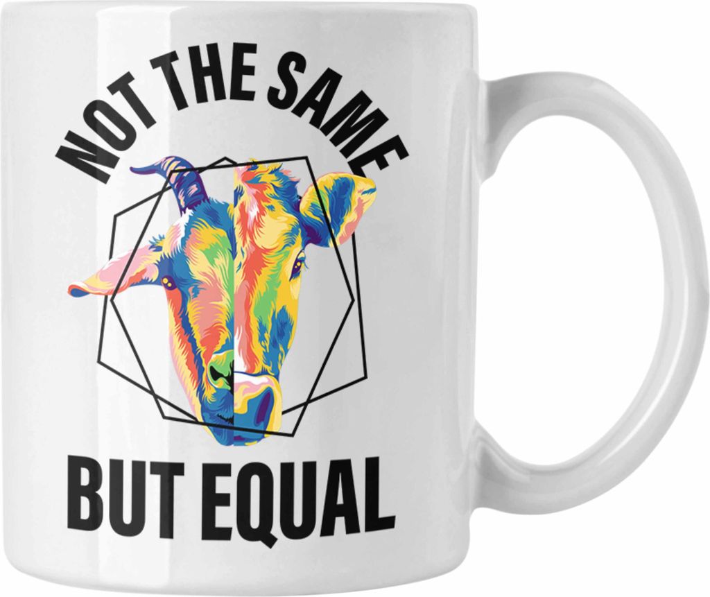 Trendation - Veganer Geschenk Lustige Tasse Vegetarier Geschenkidee Tasse Lustig für Geschenkset oder Geschenkbox Vagenerin (Weiß)