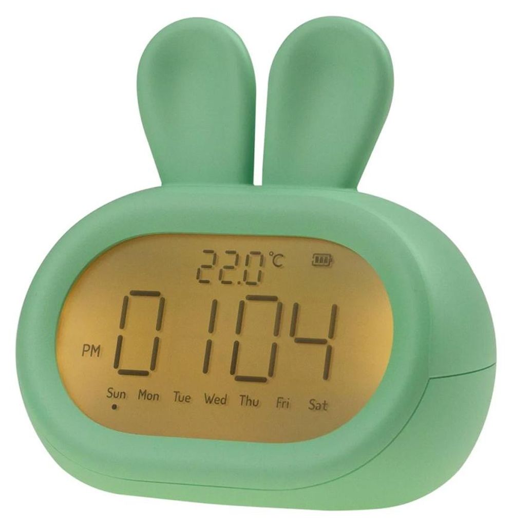 Réveil Rechargeable Modèle Lapin Vert Image du produit 