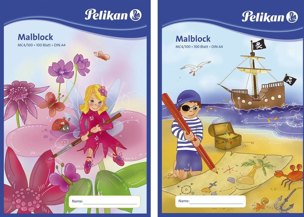 Pelikan-Malblock A4/100 Blatt Produktbild 