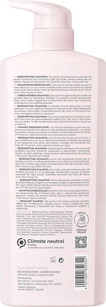 Kerasilk Essentials Redensifying Shampoo Stärkungsshampoo Produktbild 3