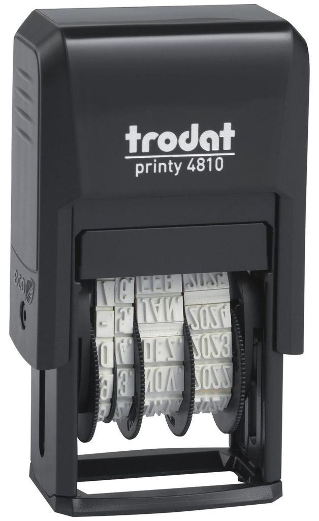 Selbstfärbender Mini-Datumstempel Abdruckmaß : 25x4mm Image du produit 