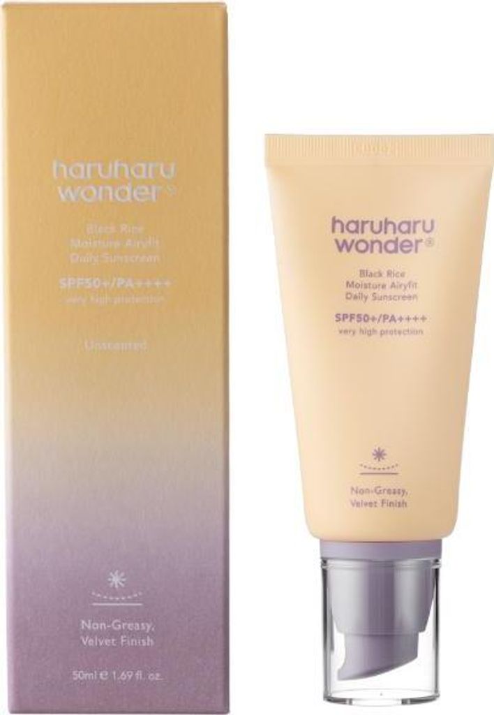 Haruharu Wonder Black Rice Feuchtigkeitscreme mit Sonnenschutz LSF 50+ 50 ml
