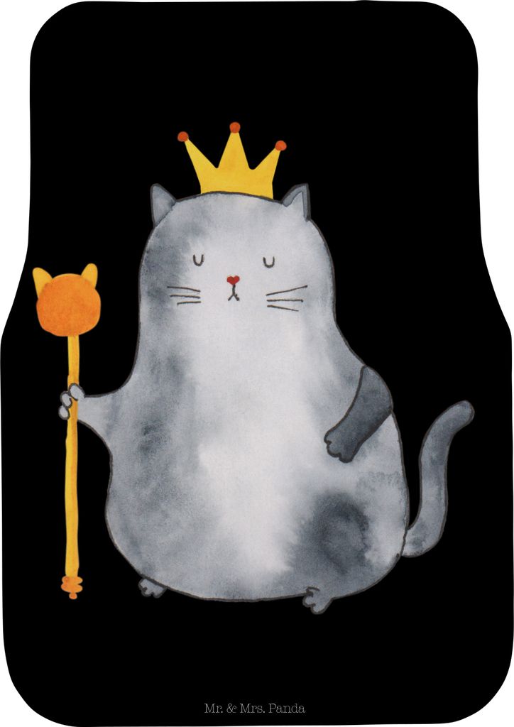 Mr. & Mrs. Panda Automatte Katze König - Schwarz - Geschenk, Königlich, Auto Fußmatte, Familie, Cat, Fürs, Auto-Fußmatte, Katzen, Umzug, Cats,...