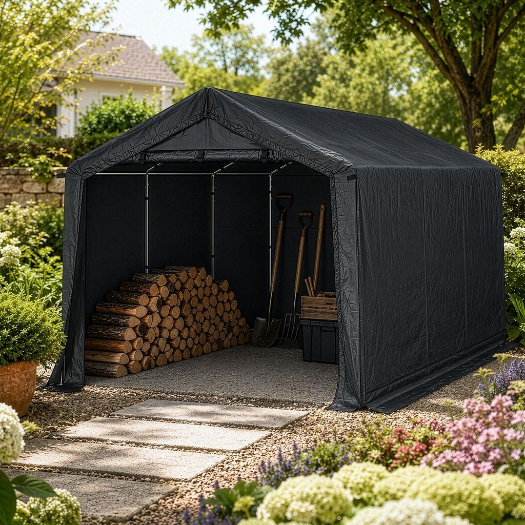 FCH 240X360X205 cm: Domček na náradie, garážový stan, krytá Obrázok produktu 
