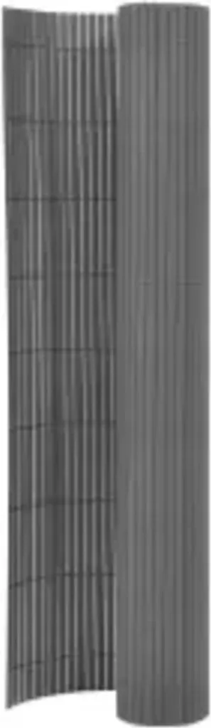Clôture PVC double face Grise 110x500 cm résistante aux UV et vent - 2