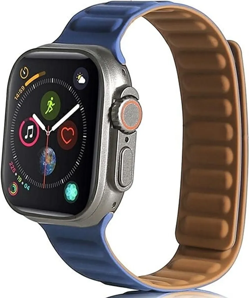 Cinturino Beline Apple Watch 42-49mm Blu - Comodo e Veloce - 5
