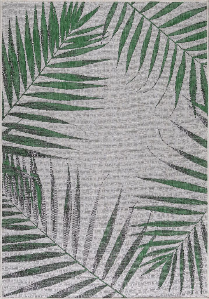 Teppium In & Outdoor Teppich Sisal Optik Modern Design Flachgewebe Wetterfest Balkon Terrassen Teppich Wohnzimmer, Grösse: 120x170 cm