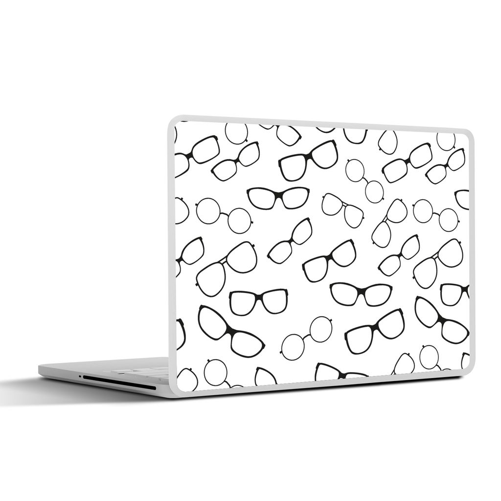 MuchoWow Laptop Aufkleber Sticker Cover Brillen - Auswahl - Muster 31x22.5 cm - Laptop-Deko