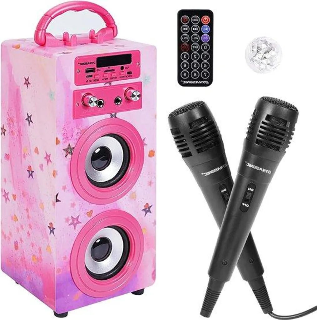 Machine de Karaoké pour Fêtes et Anniversaires avec 2 Micros Inclus
