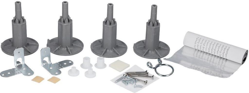 easyPART passend für 1784430096 Beko Montagematerial mit Füßen für integrierte Geschirrspüler