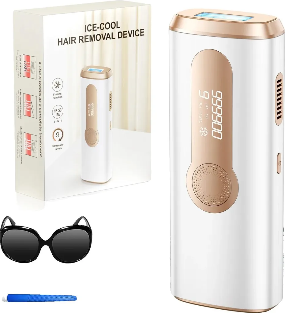Epilatore Luce Pulsata IPL Oro - Trattamento Rapido Professionale Spina UE