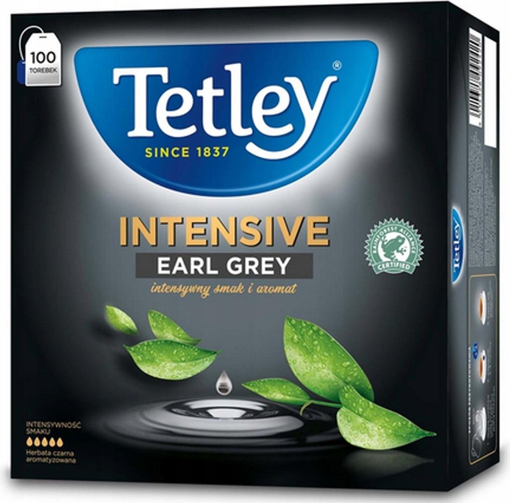 Thé noir Tetley Earl Grey Intense 100 sachets Image du produit 