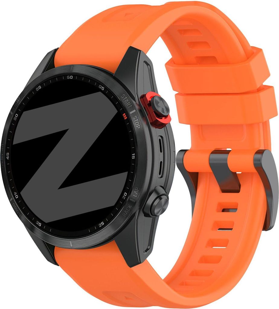 Bandz Silikon 'Classic' Armband Geeignet für Fenix 8 -43mm / Fenix 7s (Pro - Solar - Sapphire Solar) / Fenix 6s (Pro - Sapphire) / Fenix 5s (Plus ...