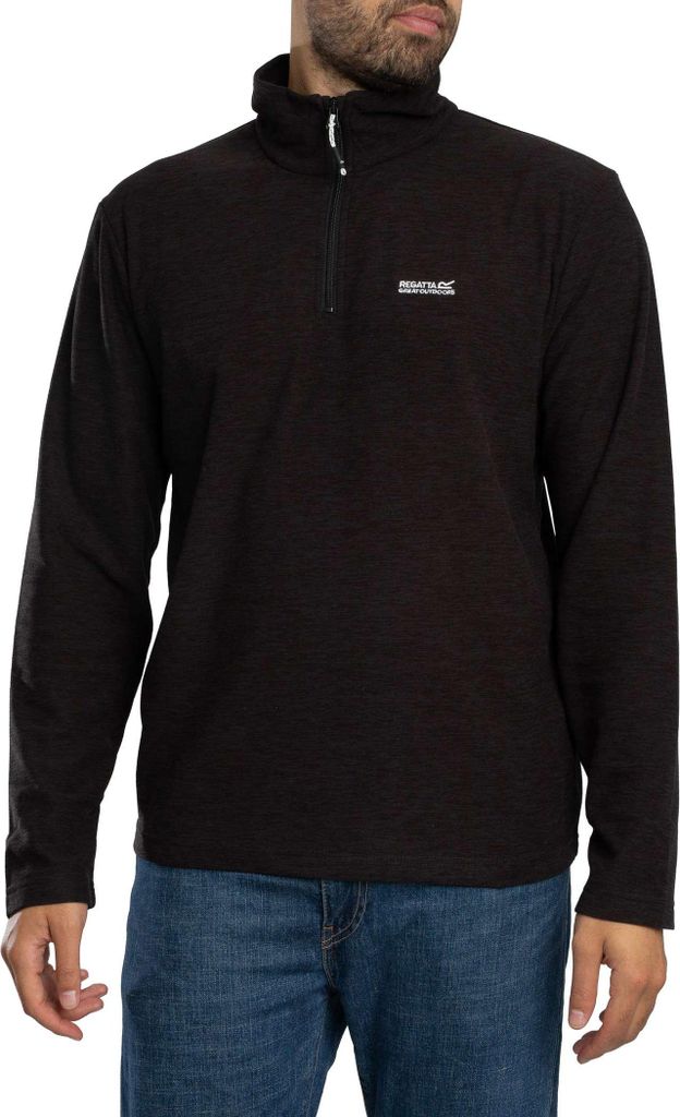 Regatta Thompson Meliertes Fleece mit halbem Reißverschluss, Grau 3XL