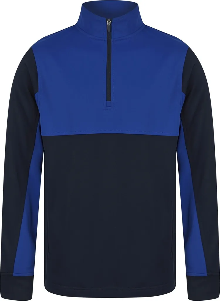 Veste de Sport Homme Anti-Froid Col Zippé RW8323 Bleu Marine Taille L