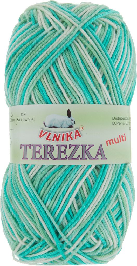 50g Baumwollgarn TEREZKA Multi Strickgarn 100% Baumwolle Stricken Häkeln Wolle