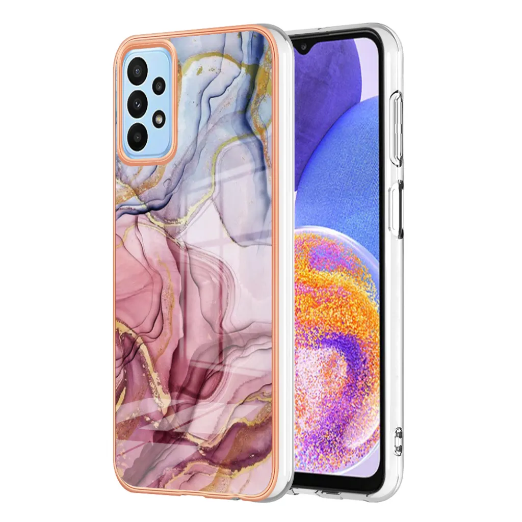 Custodia Samsung Galaxy A33 5G Oro Rosa: Cover Silicone TPU Antiurto