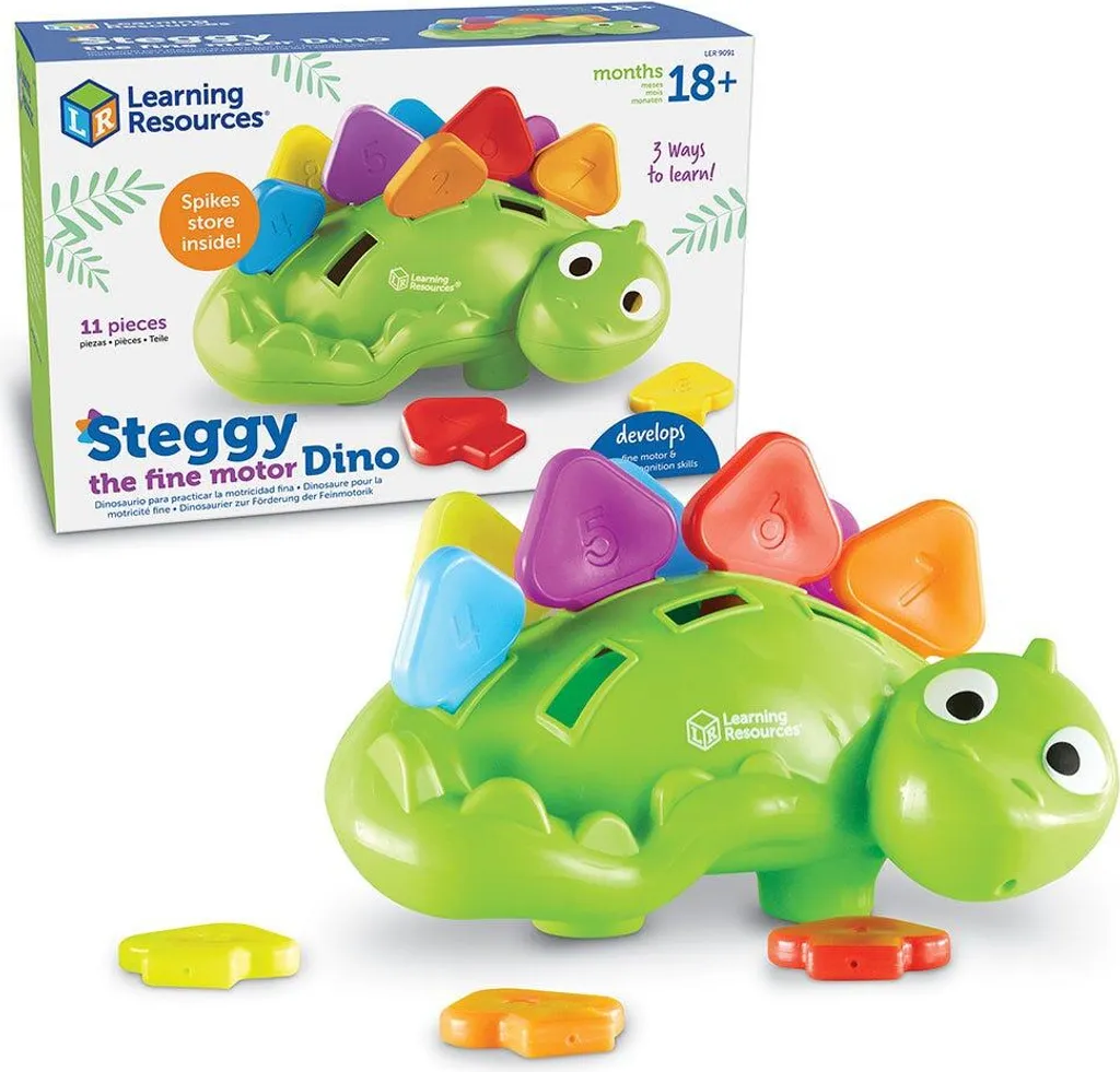 Steggy le dinosaure multicolore : jeu d'association aux 10 pièces - 6