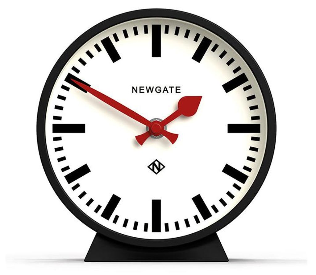 Zegar kolejowy Newgate M w kolorze czarnym Zdjęcie produktu 