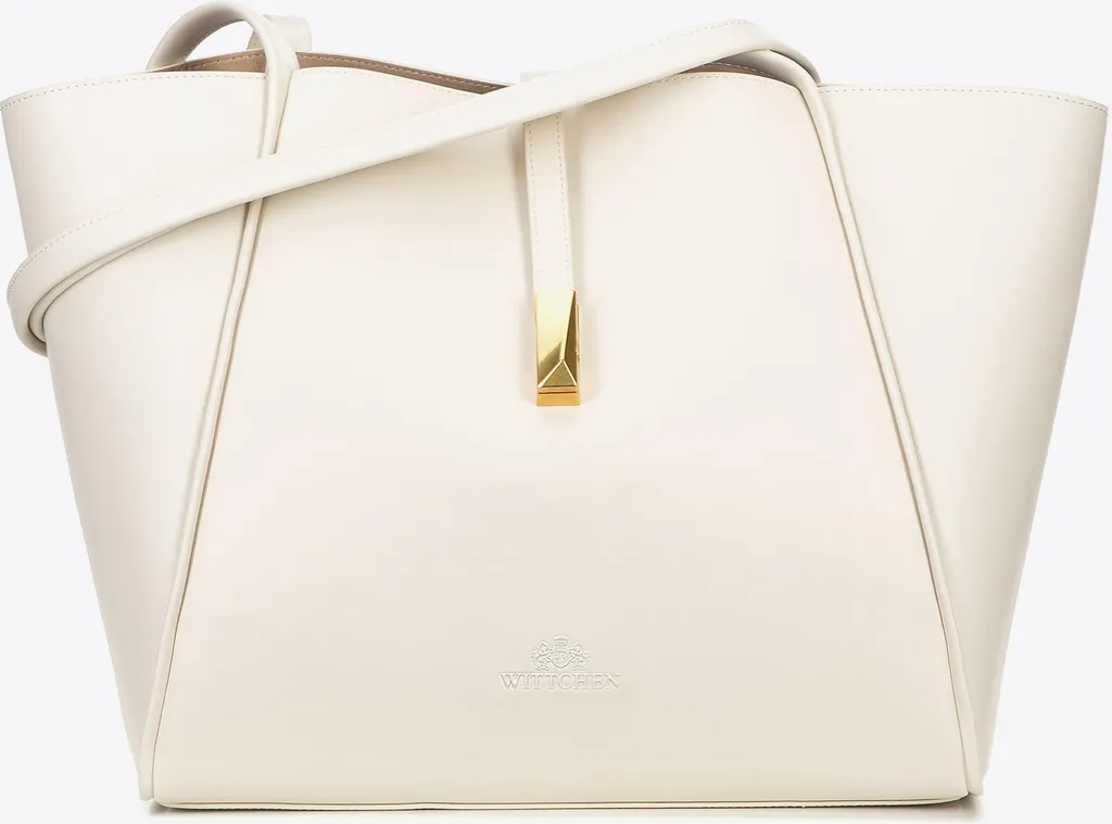 Sac shopping cuir crème : ne choisissez plus entre style et espace
