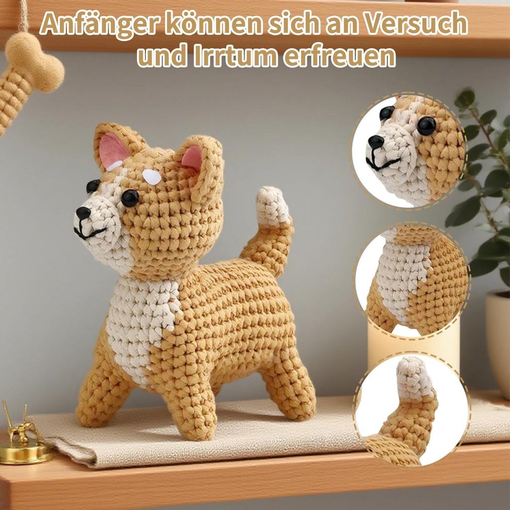 DIY Häkelset - Amigurumi Pinguin - Anfängerfreundlich - Mit Videoanleitung - Für Erwachsene Und Kinder - Pinguin-Set