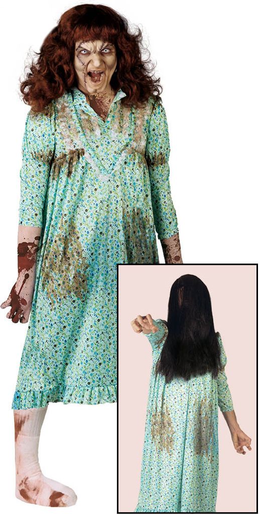 Besessene im Nachthemd Zombie Kostüm für Damen Gr. M/L, Produktbild 