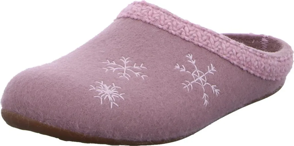 Chaussons Haflinger Everest Snowflake Bois de Rose 39 pour Femme