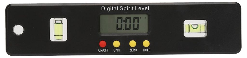 360-Grad-Mini-Digital-Winkelmesser, Neigungsmesser, magnetische Unterseite (200 mm)