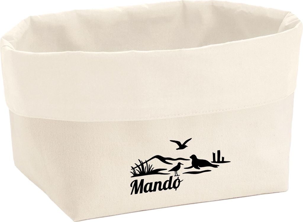 Huuraa Organizer Mandø Dänemark 3 Liter Medium Canvas Baumwolle Utensilo Geschenkidee