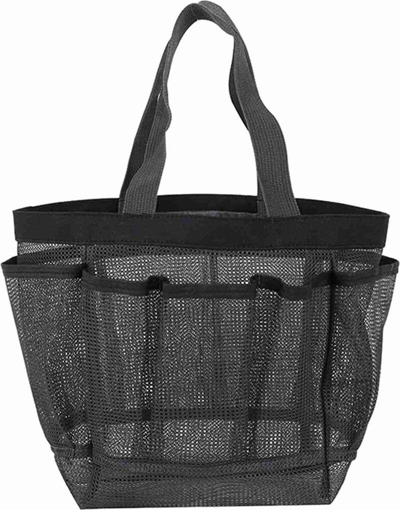 Netz-Duschtasche zum Aufhängen von Toilettenartikeln, Studentenwohnheimen, Essentials, tragbarer, schnell trocknender Kosmetik-Organizer für Bade...