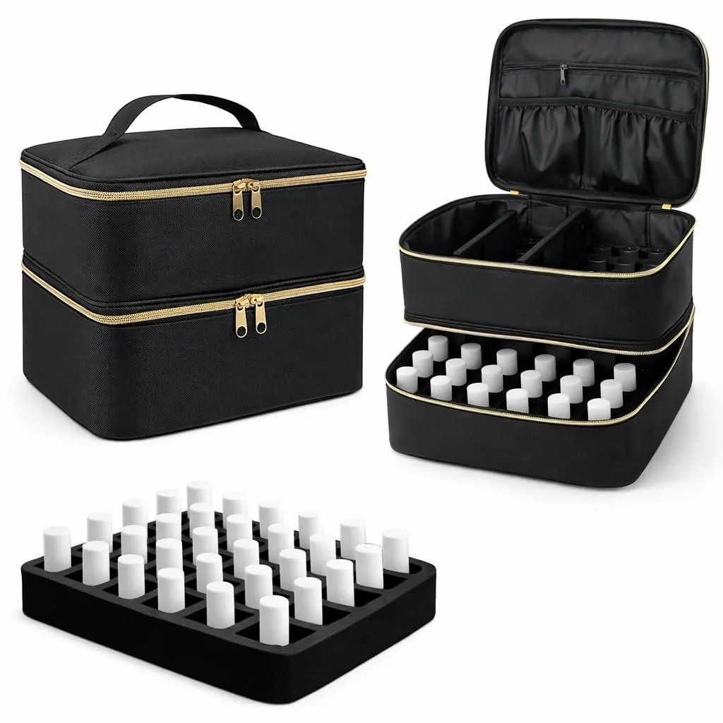 Trousse rangement vernis antichoc : finis les flacons cassés et fuites