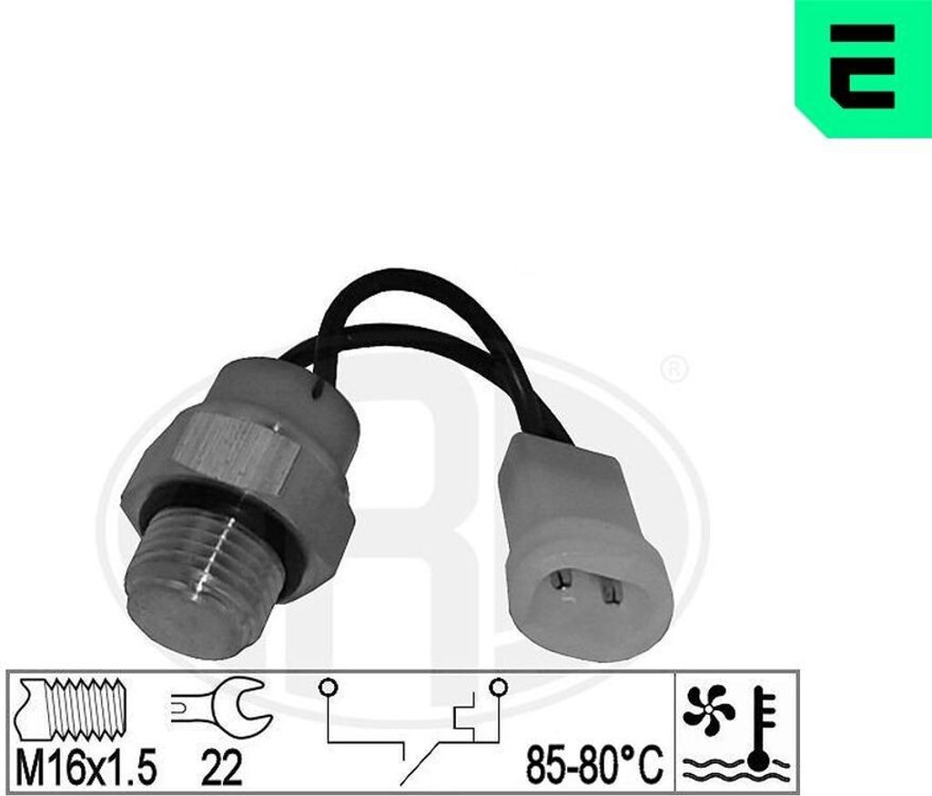 ERA 330879 Temperaturschalter Kühlerlüfter Thermoschalter für MITSUBISHI COLT III (C5A)