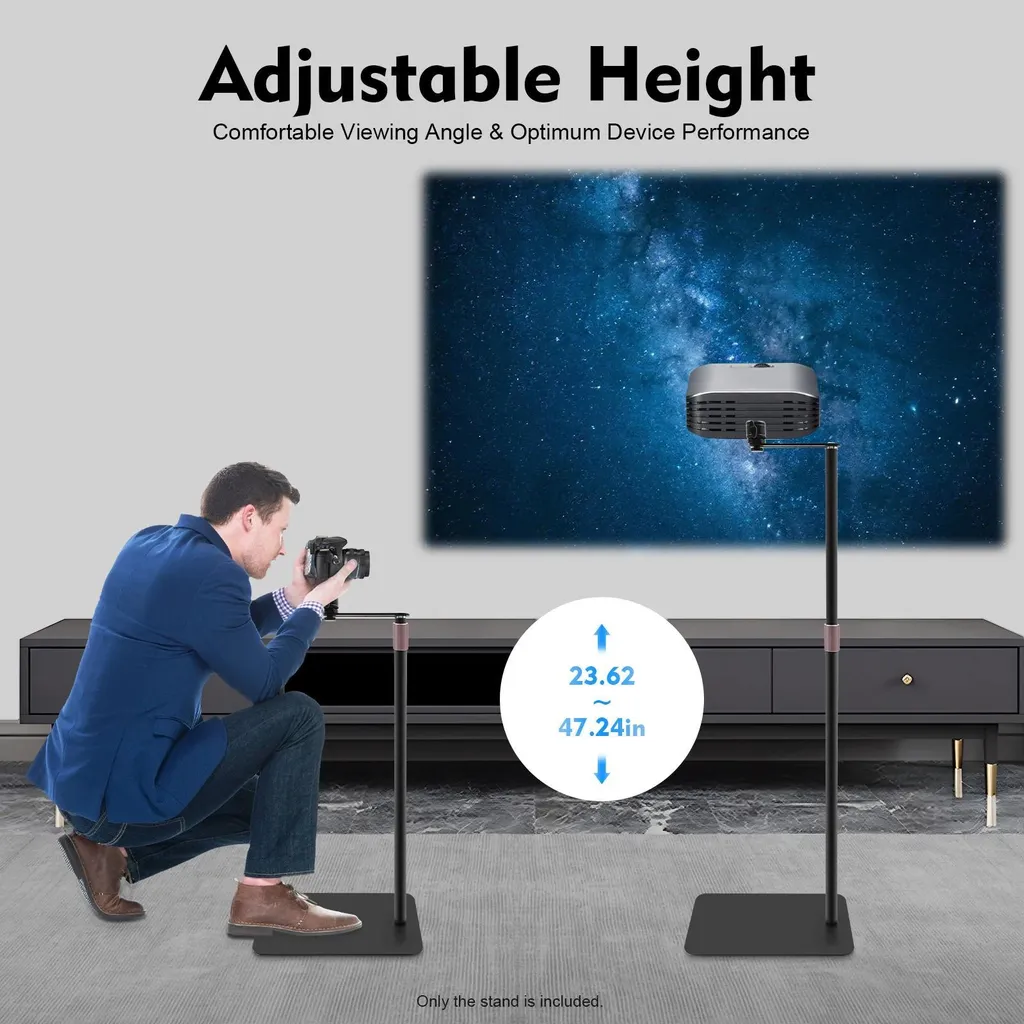 Supporto Videoproiettore Parete Telescopico 120cm per Sale Riunioni - 11
