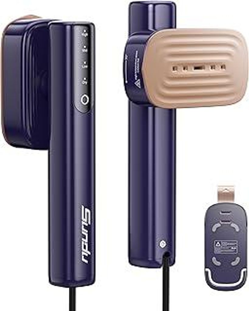 Sundu Dampfglätter, 1200W Steamer, Reisedampfglätter mit LED-Anzeige, Touch-Bedienung, Tragbarem Mini-Bügeleisen, 2.4 m langem Kabel, Reisebüge...
