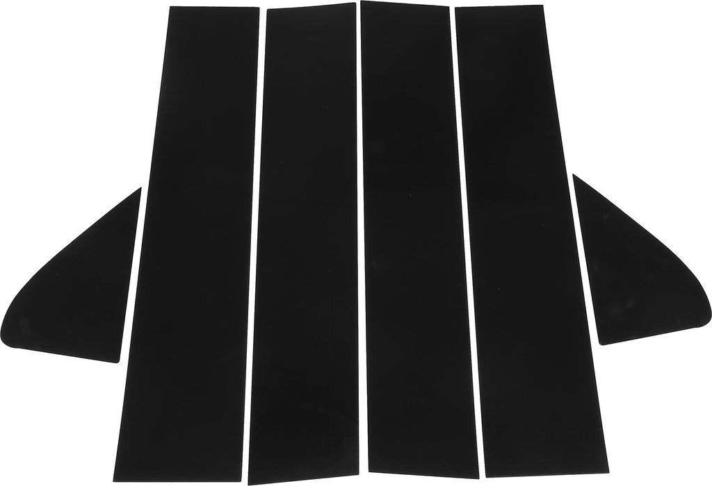 Türpfostenfensterleiste für GMC Sierra 1500 19-24 / Auto Front Heck Links Rechts Außenpfostenleistenabdeckung / Kratzfeste Aufkleber / 6 Stück ...