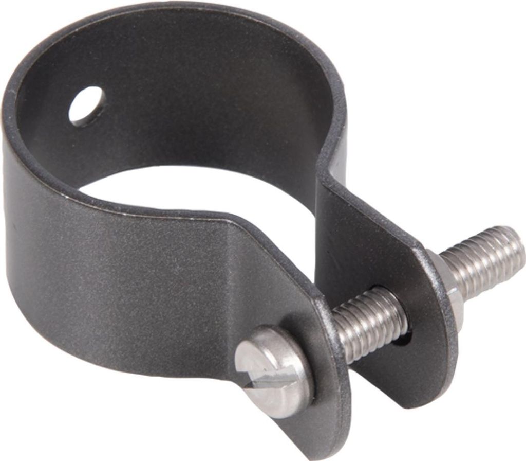 ALBERTS Schelle, Befest.v.Streben an Pfosten, verzinkt, anthr-met.Kst.b., Ø38mm, Breite22mm