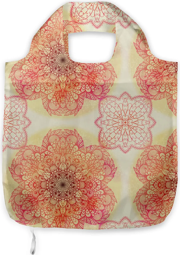 Borsa Shopping Pratica Red Mandala - ABAKUHAUS Multiuso